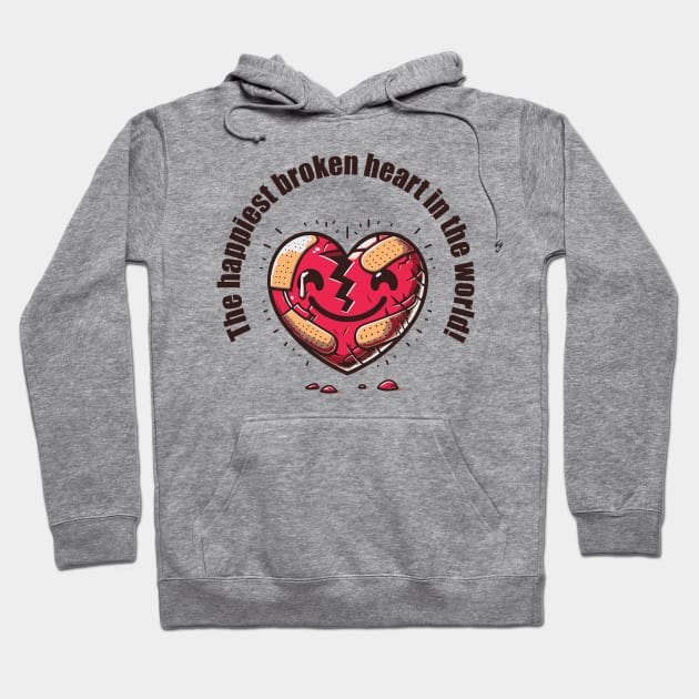 single with a broken heart Hoodie by Andloart